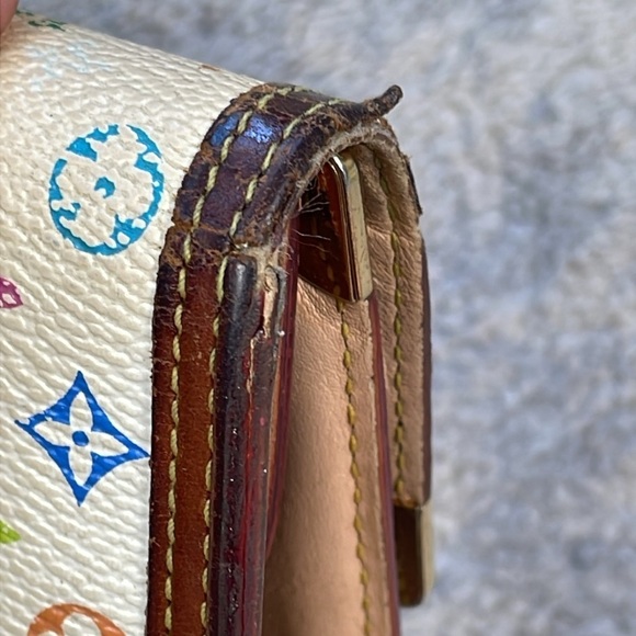 Louis Vuitton Takashi Murakami Multicolor Monogram Long Snap Continental Wallet - Picture 6 of 16